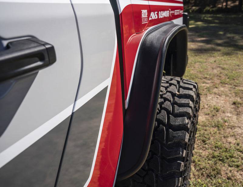 Bushwacker 2020 Jeep Gladiator Launch Edition Flat Style Flares 4pc - Black - Mammoth Racing -