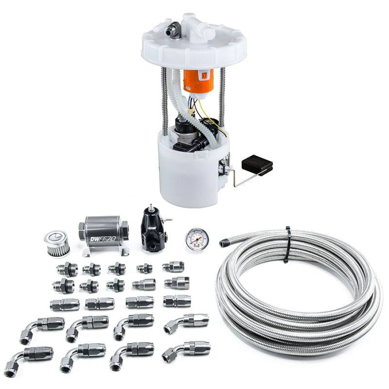 DeatschWerks 06-11 Honda Civic Si K20 DW400 Pump Module & Return Kit w/CPE Fuel Lines - Mammoth Racing -