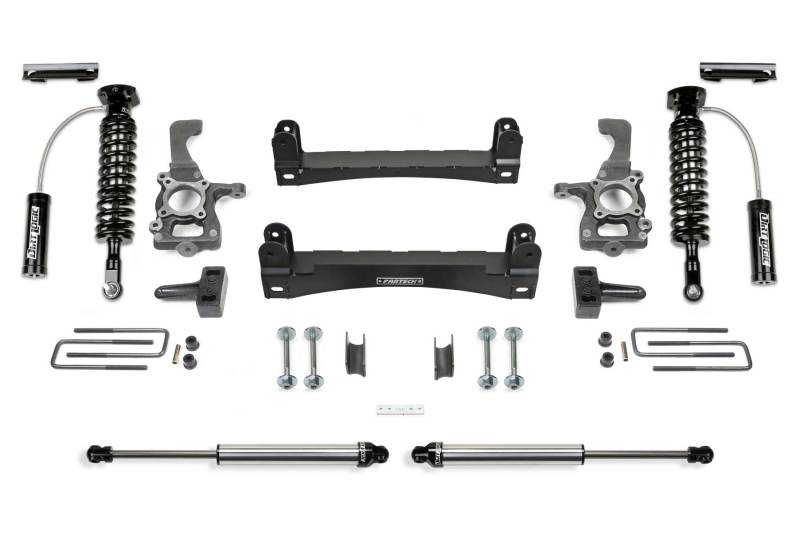 Fabtech 15-20 Ford F150 2WD 4in Perf Sys w/2.5 Resi & 2.25 - Mammoth Racing -