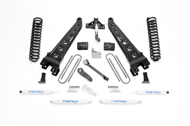 Fabtech 08-16 Ford F250 4WD 6in Rad Arm Sys w/Coils & Perf Shks - My Store
