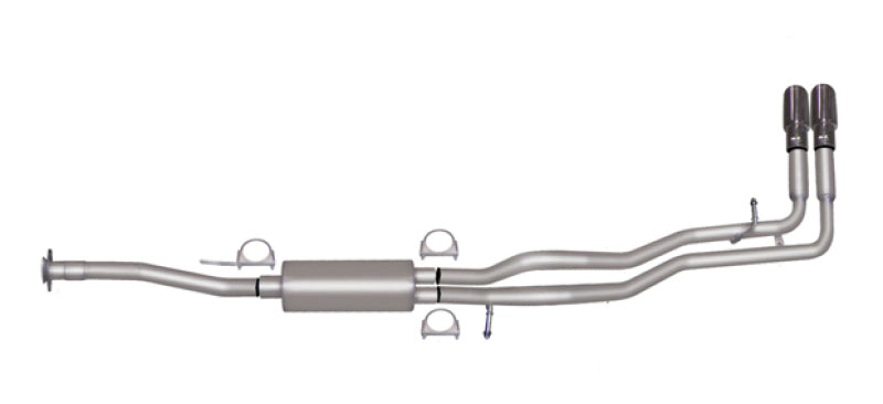 Gibson 15-22 Chevrolet Colorado LT 2.5l 2.25in Cat-Back Dual Sport Exhaust - Stainless - Mammoth Racing -