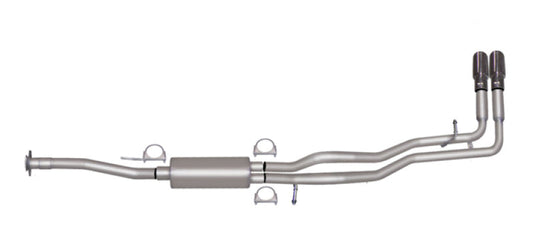 Gibson 15-22 Chevrolet Colorado LT 2.5l 2.25in Cat-Back Dual Sport Exhaust - Stainless - Mammoth Racing -
