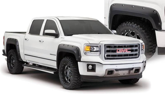 Bushwacker 14-15 GMC Sierra 1500 Pocket Style Flares 4pc - Black - Mammoth Racing -