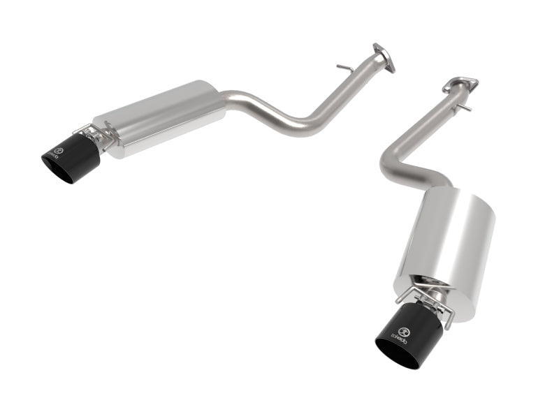 aFe Takeda 14-22 Lexus IS350 V6 2.5in. 304 Stainless Steel Axle-Back Exhaust System w/ Black Tip - Mammoth Racing -