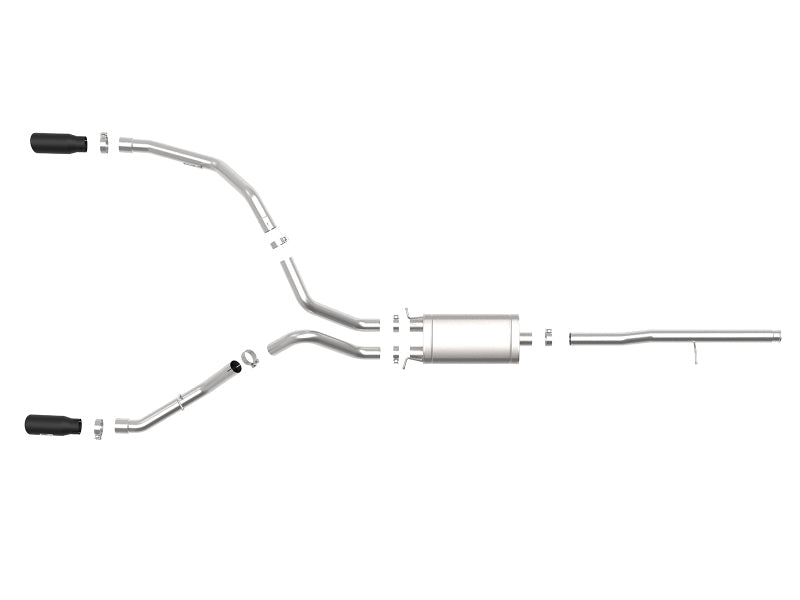 aFe Apollo GT Series 3in 409SS GM Silverado/Sierra 1500 09-19 V6-4.3/V8-4.8/5.3L - Black - Mammoth Racing -