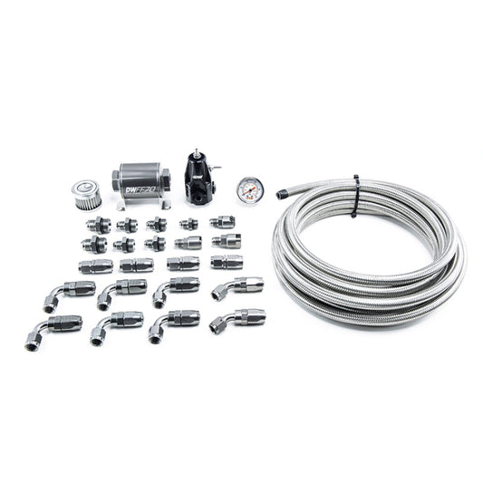 DeatschWerks 01-15 Honda Civic DW400 Pump Module Return Plumbing Kit w/CPE Fuel Lines - Mammoth Racing -