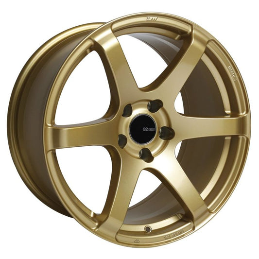 Enkei T6S 17x8 45mm Offset 5x100 Bolt Pattern 72.6 Bore Gold Wheel - Mammoth Racing -