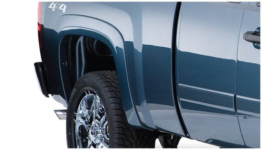 Bushwacker 07-13 Chevy Silverado 1500 Fleetside OE Style Flares 2pc 69.3in Bed - Black - Mammoth Racing -