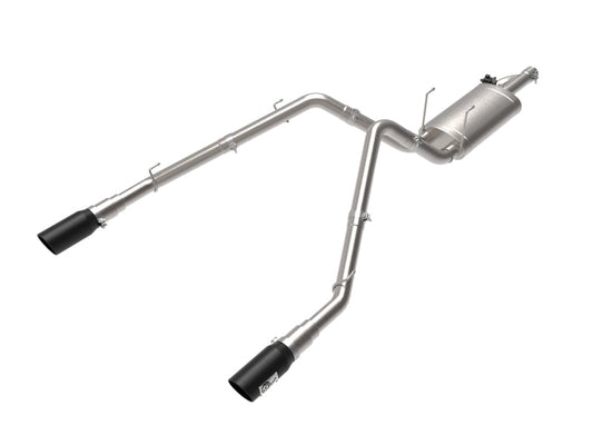 aFe 09-18 Ram 1500 V8 5.7L Hemi Gemini XV 3in 304 SS Cat-Back Exhaust w/ Black Tips - Mammoth Racing -