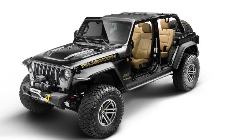 Bushwacker Jeep Wrangler JL Trail Armor Rocker Panel and Sill Plate Cover- Black - Mammoth Racing -