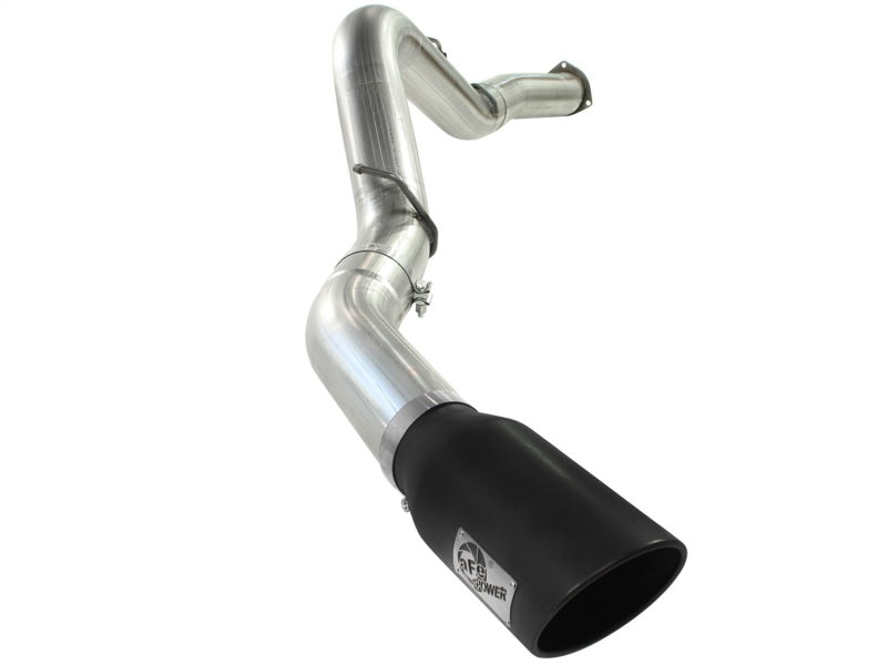 aFe MACHForce XP Exhaust 5in DPF-Black, GM Diesel Trucks 07.5-10 V8-6.6L 9(td) LMM - Mammoth Racing -