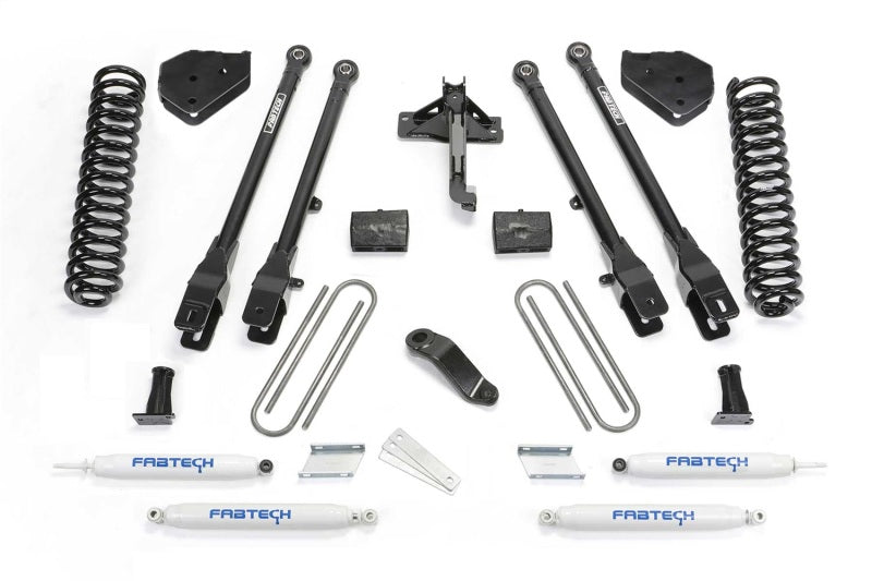 Fabtech 19-20 Ford F450/f550 4WD Diesel 6in 4Link Sys w/Coils & Perf Shks - My Store