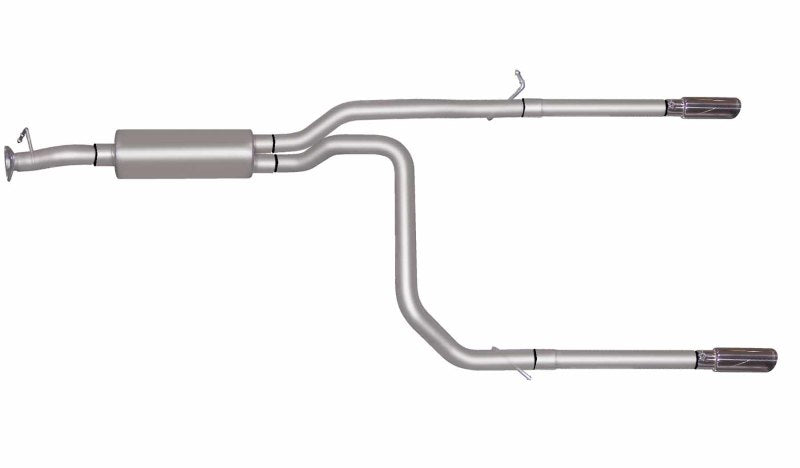 Gibson 00-05 Chevrolet Astro Base 4.3l 2.5in Cat-Back Dual Split Exhaust - Stainless - Mammoth Racing -