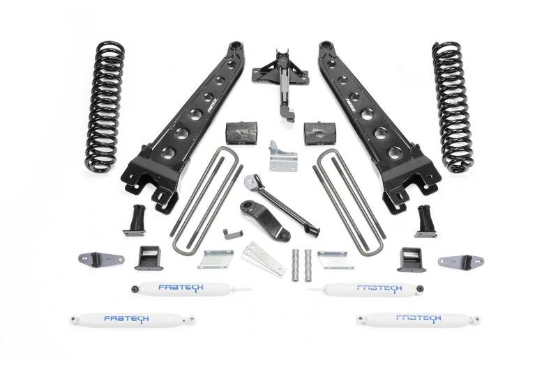 Fabtech 08-10 Ford F450/550 4WD 6in Rad Arm Sys w/Coils & Perf Shks - Mammoth Racing -
