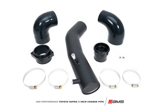 AMS Performance 2020+ Toyota Supra A90 Aluminum 3in Charge Pipe Kit - My Store