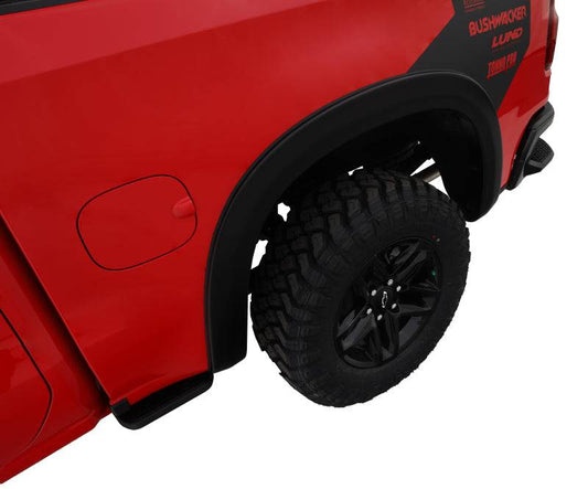 Bushwacker 15-19 Chevy Silverado 1500 OE Style Fender Flares 2pc Rear - Black - Mammoth Racing -
