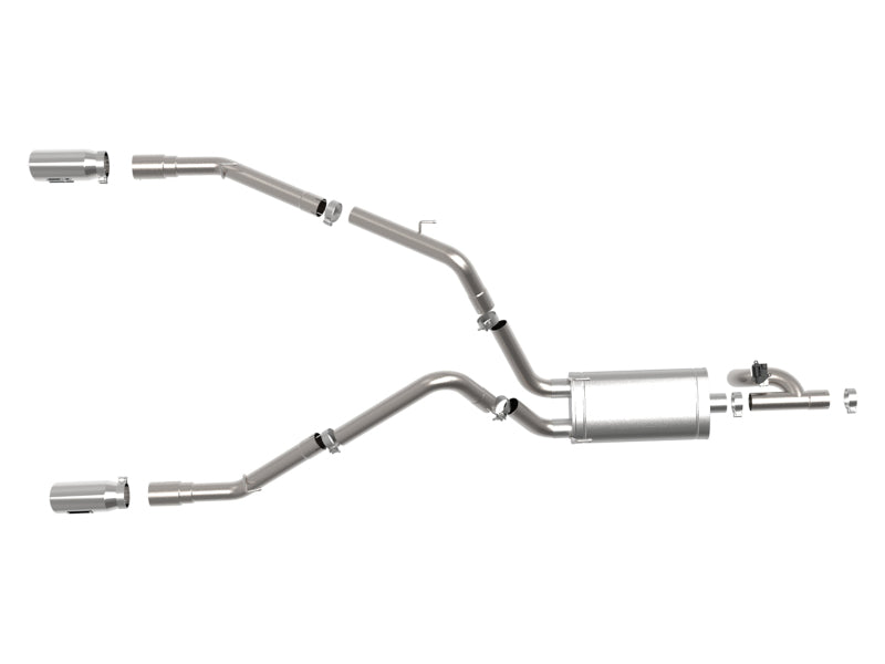 aFe 09-18 Ram 1500 V8 5.7L Hemi Gemini XV 3in 304 SS Cat-Back Exhaust w/ Polished Tips - Mammoth Racing -