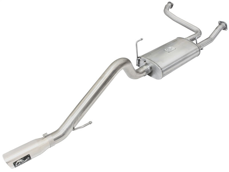 aFe MACHForce XP Exhaust Cat-Back 2.5/3in SS-409 w/ Polished Tip 05-15 Nissan Xterra V6 4.0L - Mammoth Racing -