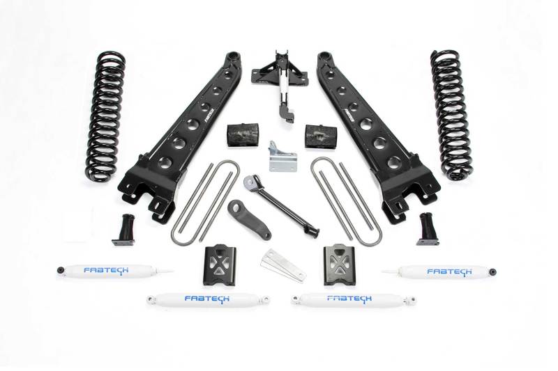 Fabtech 05-07 Ford F350 4WD 6in Rad Arm Sys w/Coils & Perf Shks - Mammoth Racing -
