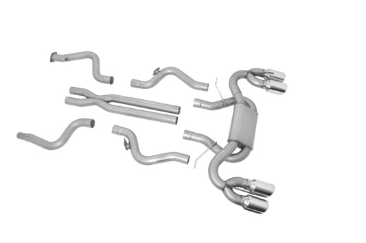Gibson 17-22 Chevrolet Camaro ZL1 6.2l 3in Cat-Back Dual Exhaust - Stainless - Mammoth Racing -