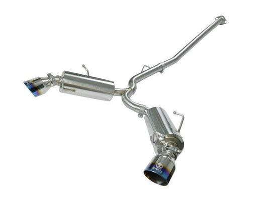 aFe Takeda Exhaust Axle-Back 13-15 Scion FRS / Subaru BRZ 304SS Blue Flame Dual Tips Exhaust - My Store