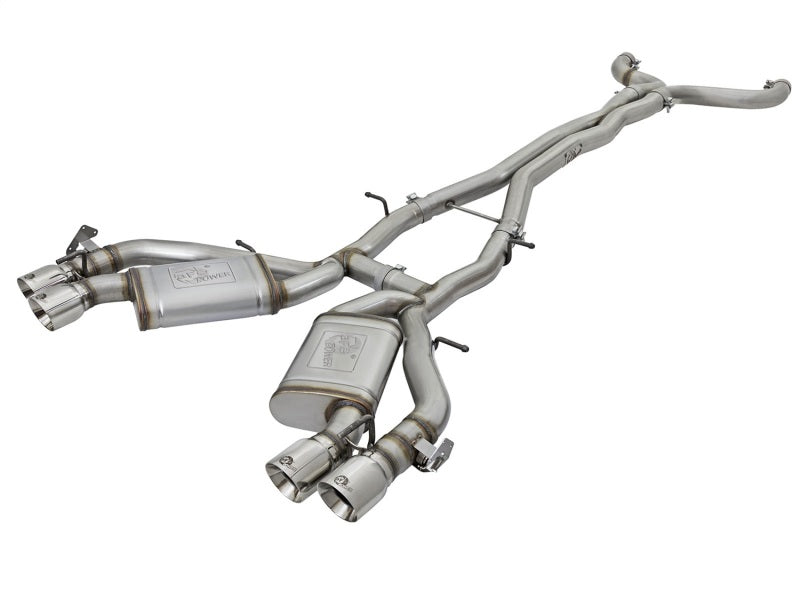 aFe MACHForce XP 3in 304 Stainless Steel Cat-Back Exhaust 16-17 Chevy Camaro SS V8-6.2L - Mammoth Racing -