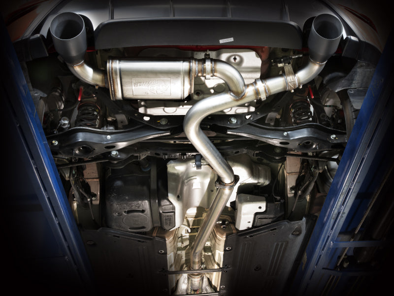 aFe 22-23 Hyundai Kona N L4 2.0L(t) Takeda 3in 304 SS Cat-Back Exhaust System w/ Black Tips - Mammoth Racing -