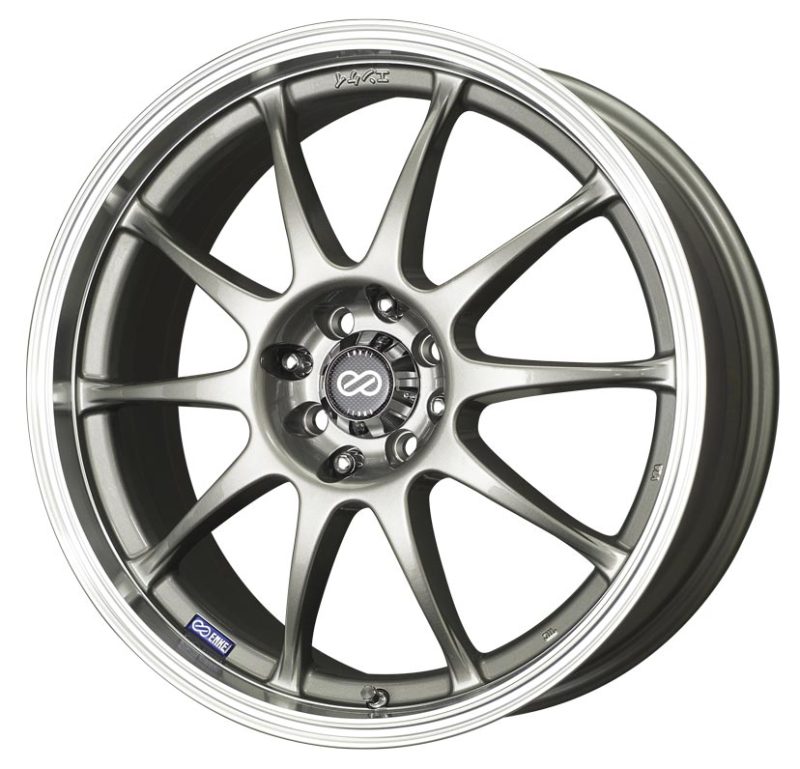 Enkei J10 17x7 4x100/114.3 42mm Offset 72.62mm Bore Dia Silver w/ Machined Lip Wheel - My Store