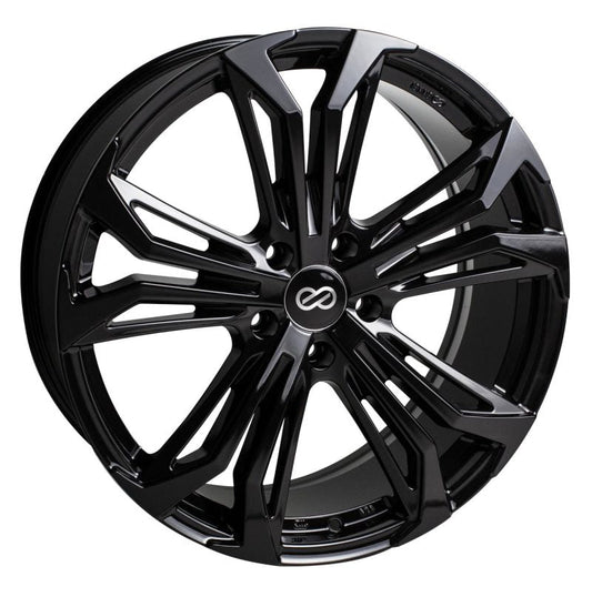 Enkei Vortex 5 Wheel 18x8 40mm Offset 5x110 72.6mm Bore - Black - Mammoth Racing -
