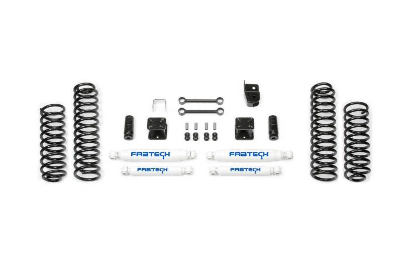 Fabtech 07-18 Jeep JK 4WD 2-Door 3in Sport System w/Perf. Shocks - Mammoth Racing -