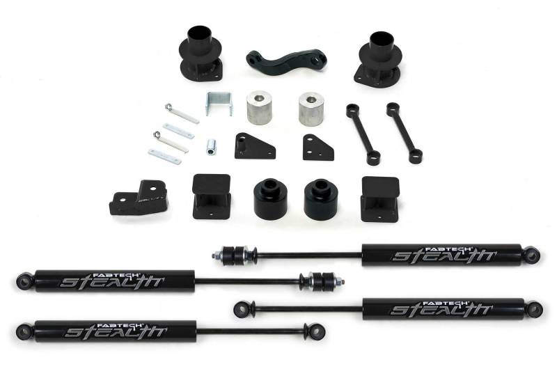 Fabtech 07-18 Jeep JK 4WD 3in Basic Sys w/Stealth - Mammoth Racing -