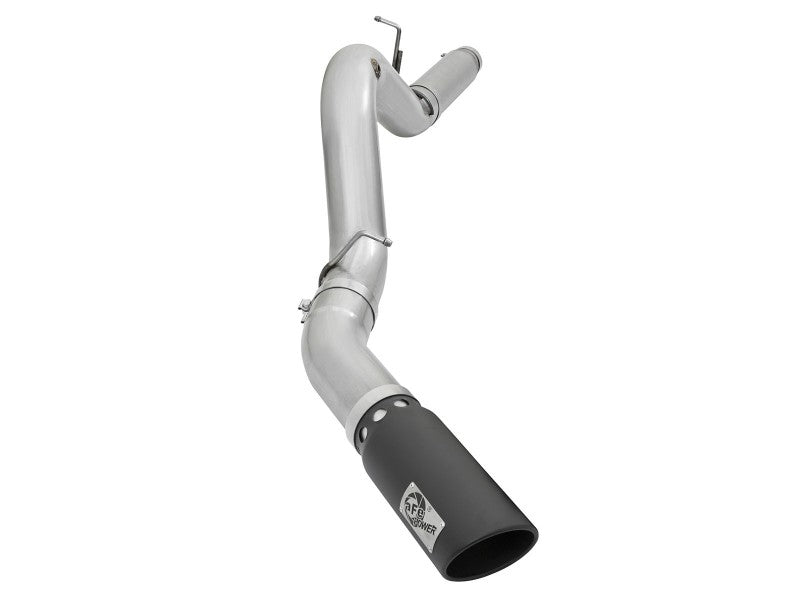 aFe Atlas Exhaust 5in DPF-Back Aluminized Steel w/ Black Tips 16-17 GM Diesel Truck V8-6.6L (td) - Mammoth Racing -
