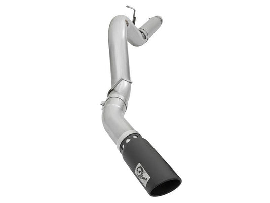 aFe Atlas Exhaust 5in DPF-Back Aluminized Steel w/ Black Tips 16-17 GM Diesel Truck V8-6.6L (td) - Mammoth Racing -
