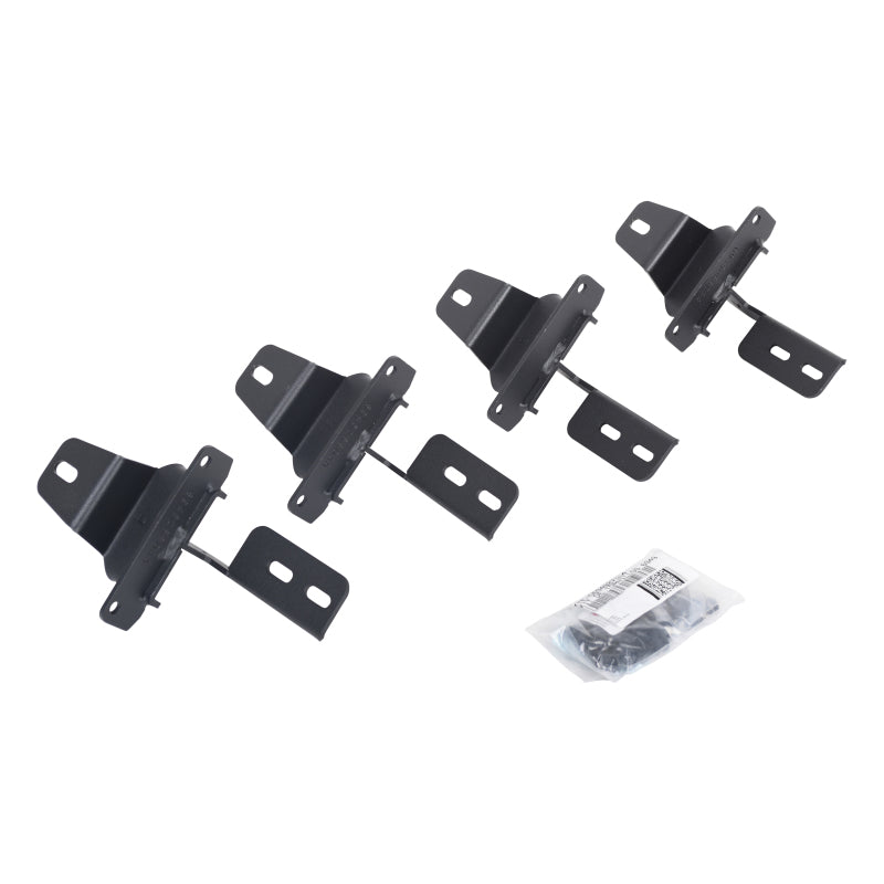 Go Rhino 18-22 Jeep Wrangler JL 2DR Mounting Brackets (V-Series V3/rb10 Slim/RB20 Slim) - Tex. Blk - Mammoth Racing -
