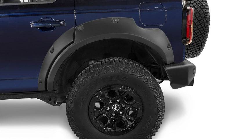 Bushwacker 2021+ Ford Bronco 4-Door Pocket Style Flares 4pc - Black - Mammoth Racing -