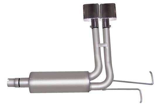 Gibson 94-96 Dodge Ram 1500 Base 3.9l 2.5in Cat-Back Super Truck Exhaust - Stainless - Mammoth Racing -