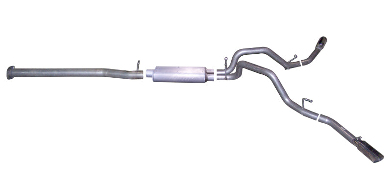 Gibson 08-09 Chevrolet Silverado 1500 LS 4.8l 2.25in Cat-Back Dual Extreme Exhaust - Aluminized - Mammoth Racing -