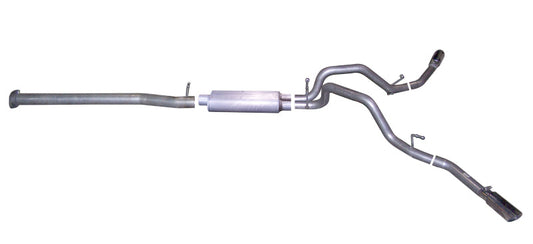 Gibson 08-09 Chevrolet Silverado 1500 LS 4.8l 2.25in Cat-Back Dual Extreme Exhaust - Stainless - Mammoth Racing -