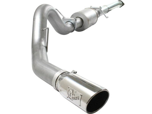 aFe Atlas Exhaust 4in Aluminized Cat-Back w/ 304 SS Polished Tip 11-13 Ford F-150 EcoBoost V6 3.5L - My Store