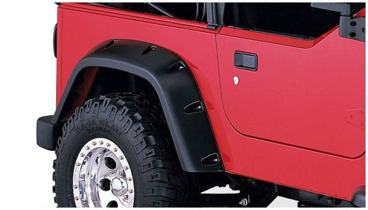 Bushwacker 97-06 Jeep TJ Pocket Style Flares 2pc - Black - Mammoth Racing -