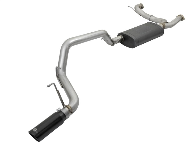 aFe MACHForce XP 3in 304 SS Cat-Back Exhausts w/ Black Tips 10-17 Nissan Patrol (Y62) V8-5.6L - Mammoth Racing -