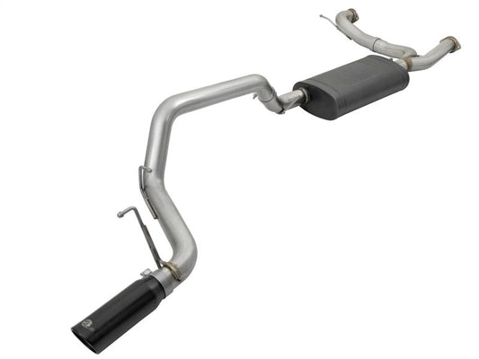 aFe MACHForce XP 3in 304 SS Cat-Back Exhausts w/ Black Tips 10-17 Nissan Patrol (Y62) V8-5.6L - Mammoth Racing -