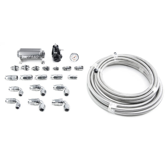 DeatschWerks 05-19 Yukon/Tahoe/Suburban DW400 Pump Module Return Plumbing Kit SS PTFE - Mammoth Racing -