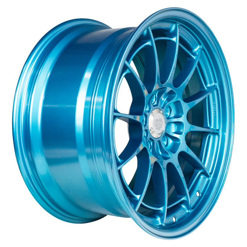 Enkei NT03+M 18x9.5 5x114.3 40mm Offset 72.6mm Bore Emerald Blue Wheel - Mammoth Racing -