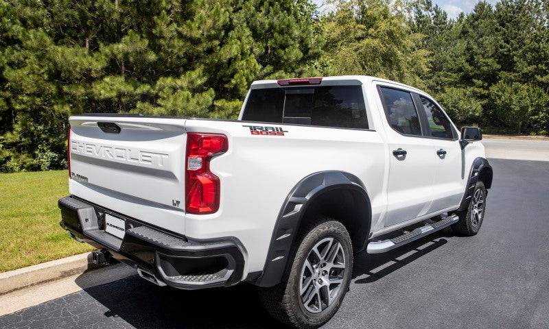 Bushwacker 19-21 Chevrolet Silverado 1500 DRT Style Flares 4pc - Black - Mammoth Racing -