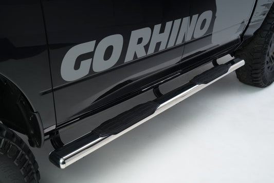 Go Rhino 18-20 Jeep Wrangler JLU 5in 1000 Series Complete Kit w/Sidestep + Brkts - Mammoth Racing -