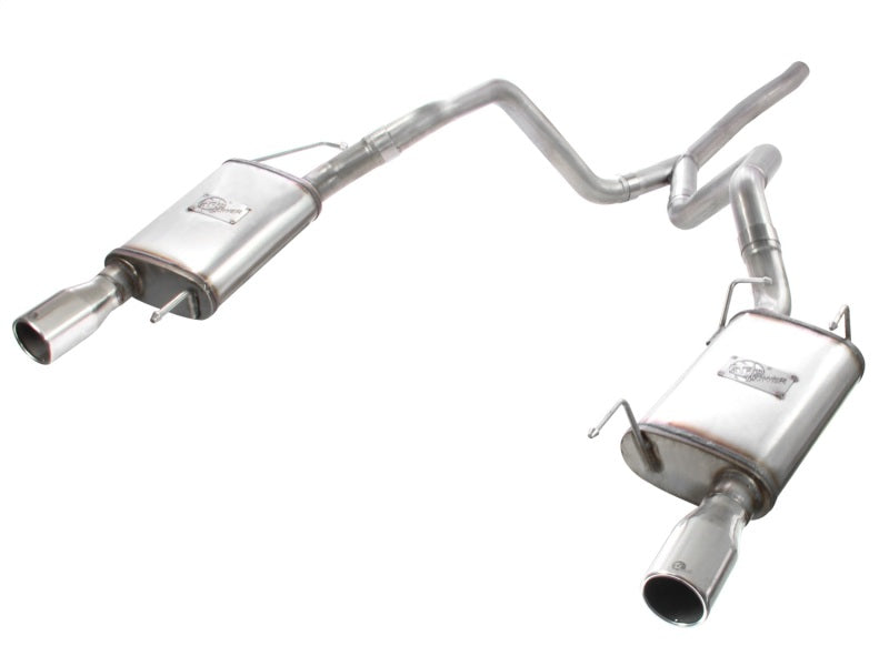 aFe MACHForce XP 05-09 Ford Mustang V6 4.0L 2-1/2in. 409 SS Cat-Back Exhaust - Mammoth Racing -