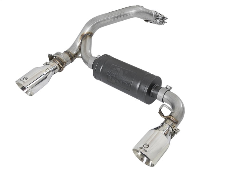 aFe Takeda 3in 304 SS Axle-Back Exhaust System w/ Polished Tip 16-18 Ford Focus RS 2.3L (t) - Mammoth Racing -