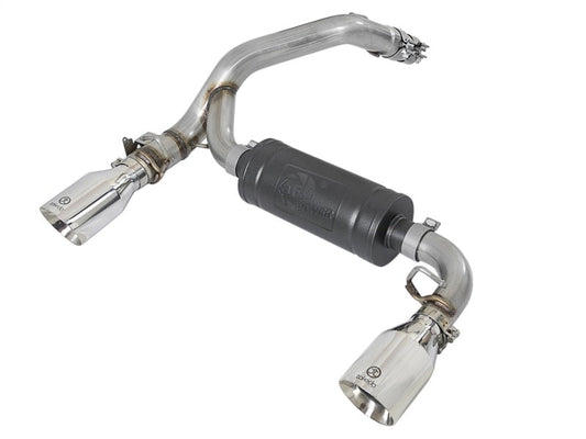 aFe Takeda 3in 304 SS Axle-Back Exhaust System w/ Polished Tip 16-18 Ford Focus RS 2.3L (t) - Mammoth Racing -