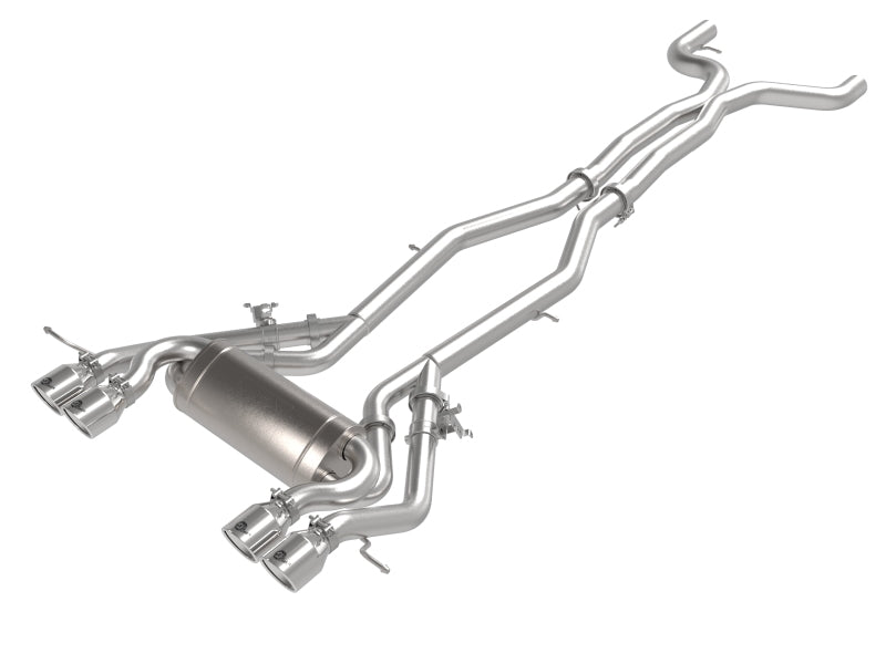 aFe MACHForce XP Exhausts Cat-Back SS 21 BMW M2 Competition L6-3.0L w/Polished Tips - Mammoth Racing -
